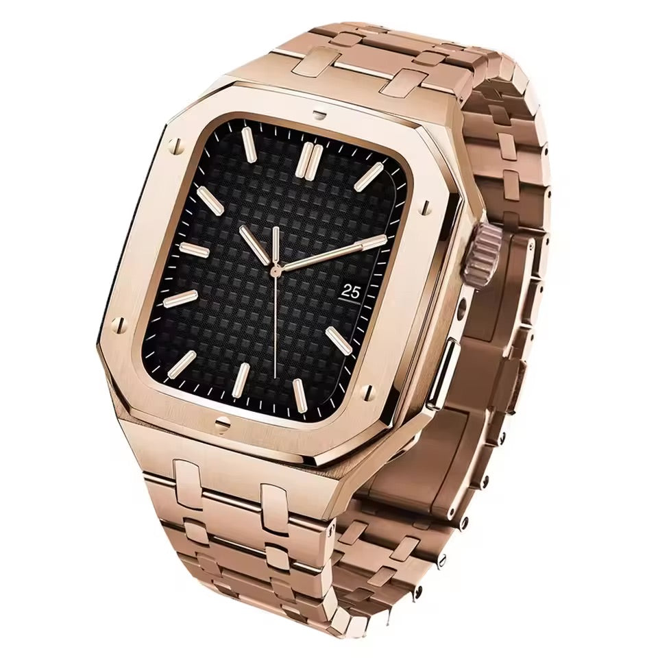 Stainless Steel Case & Band for Apple Watch – Rose Gold