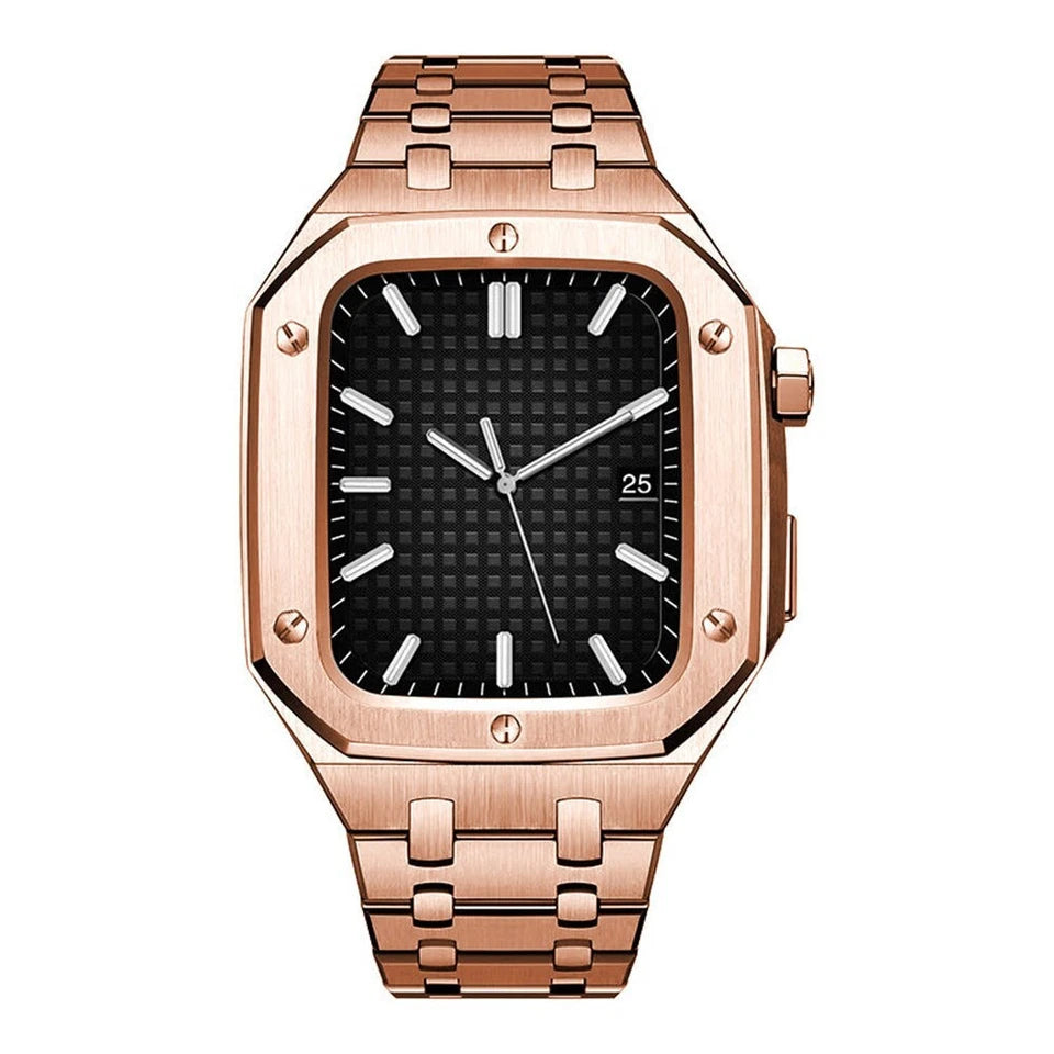 Stainless Steel Case & Band for Apple Watch – Rose Gold
