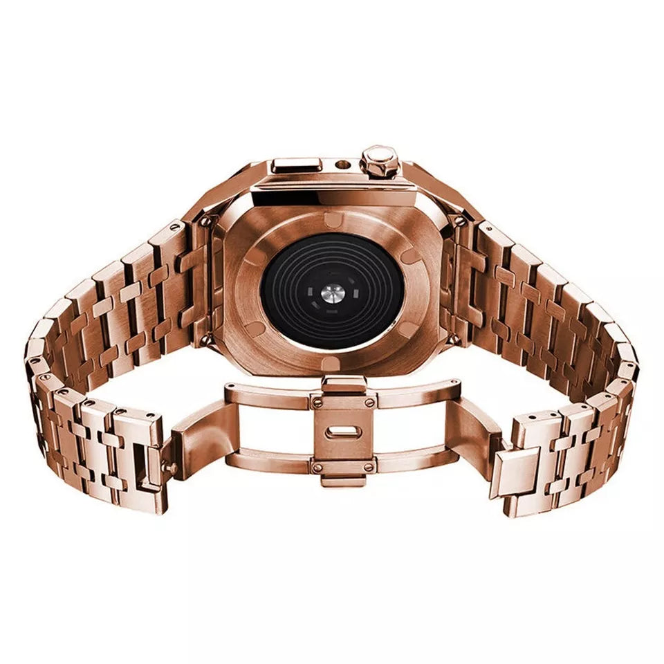 Stainless Steel Case & Band for Apple Watch – Rose Gold
