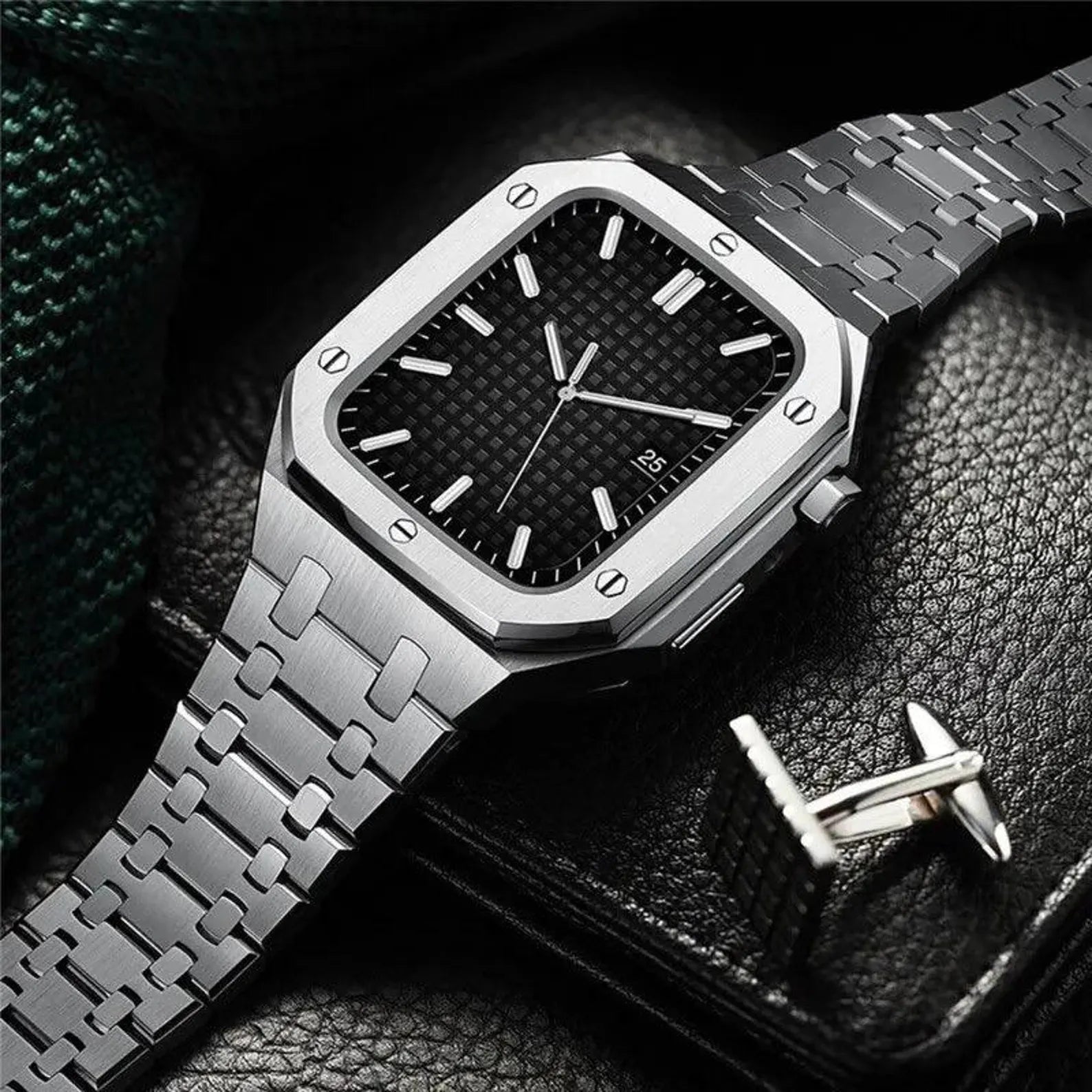 Stainless Steel Case & Band for Apple Watch – Silver